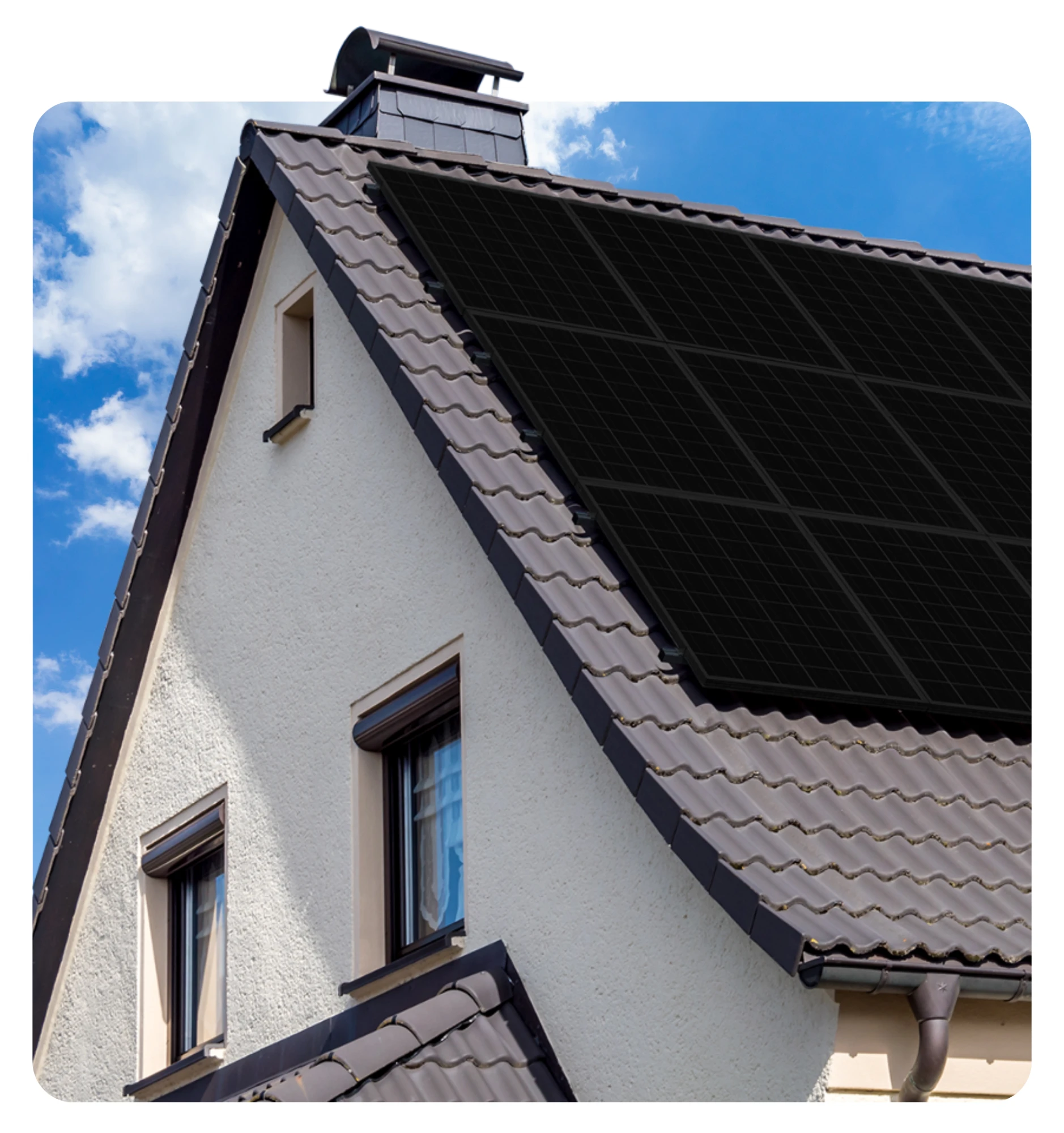 Home fitted with Greenscape solar panels