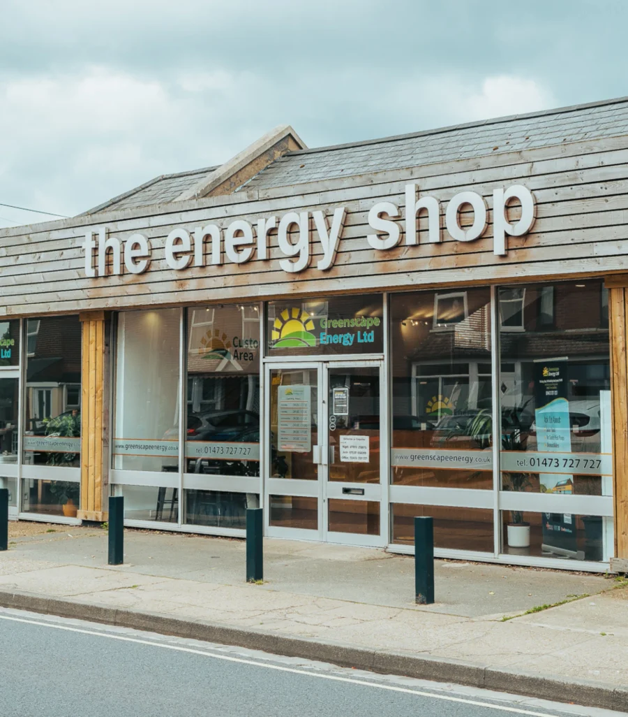 The Energy Shop, Greenscape Energy's showroom, seen from the street