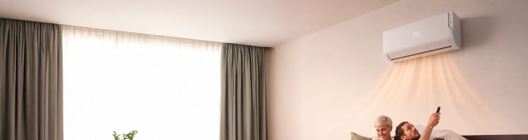 A living room kept warm by a wall-mounted Bosch unit