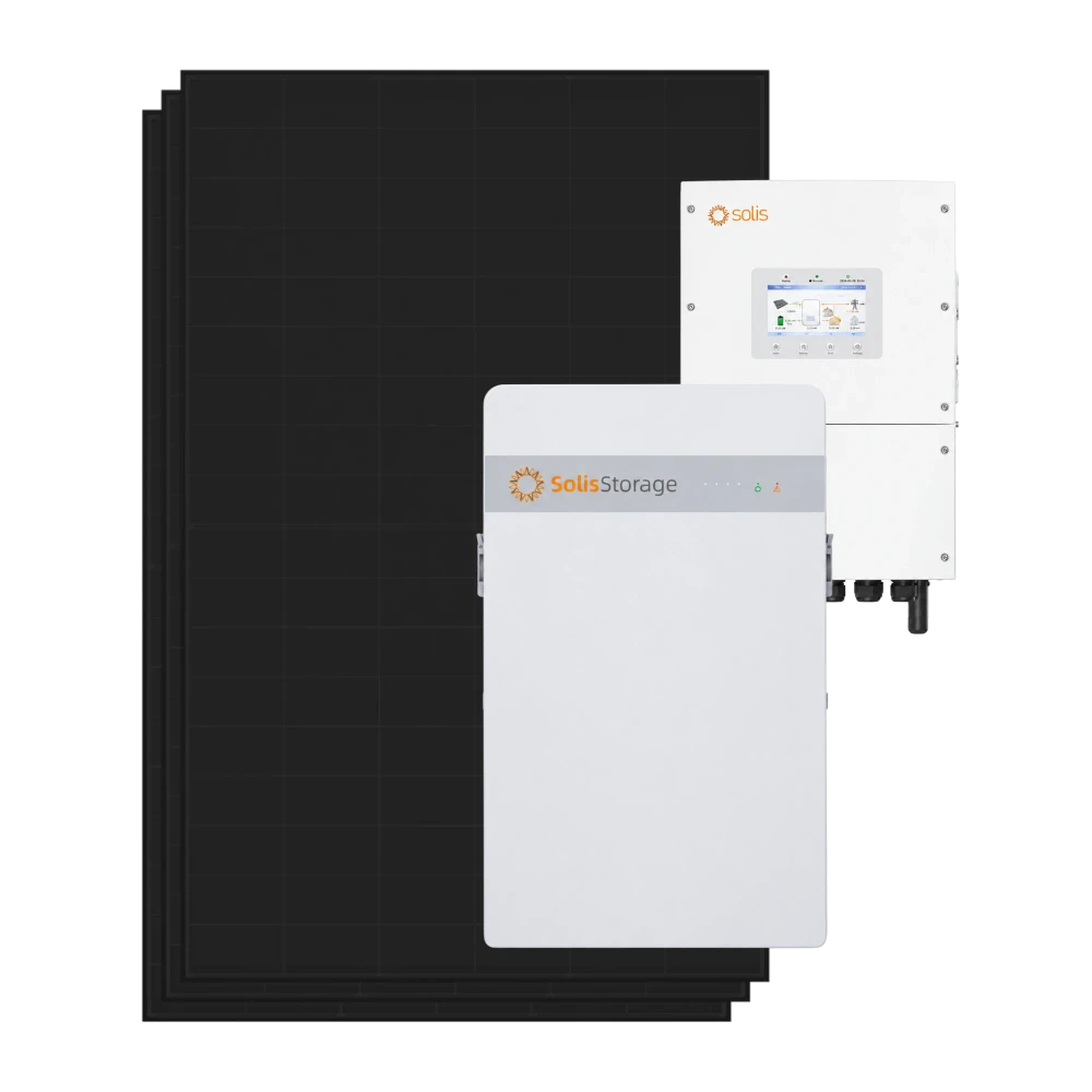 Solar panels with a Solis inverter and Solis Storage home battery
